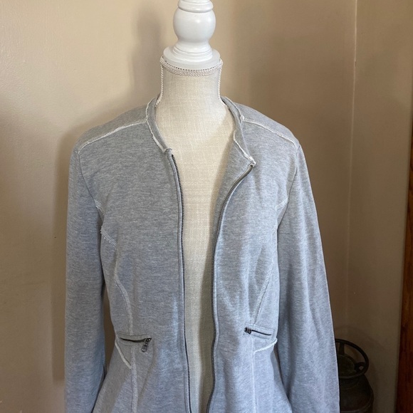 MOSSIMO JACKET Large GREY cinched LIGHTWEIGHT - Picture 2 of 9